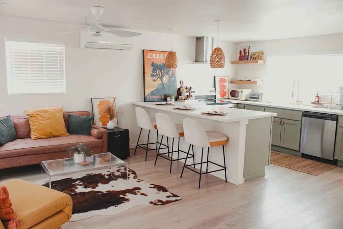 Serene Modern Home Backdoor With Great Wifi, Games, Movies, Patio Seating And Bbq Easy Access To North Joshua Tree National Park In 10 Minutes 二十九棕榈村 外观 照片